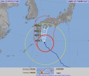 台風10号接近中