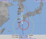 台風10号接近中